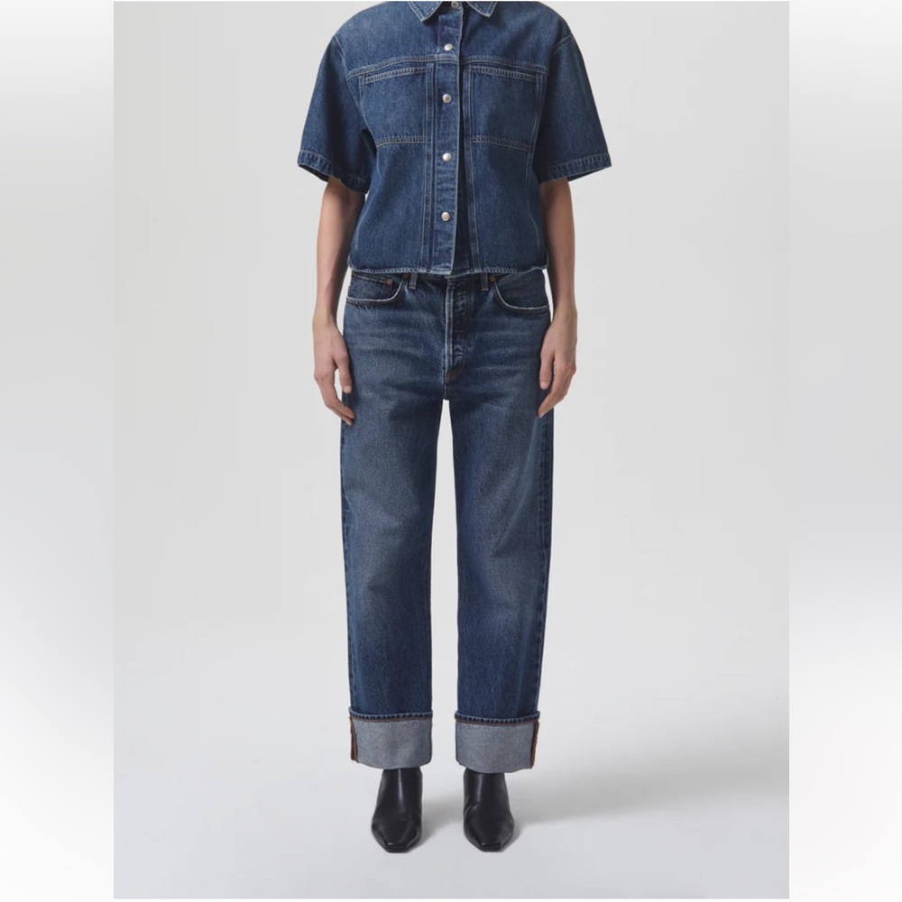 Agolde Fran Low Slung Jeans - color: control